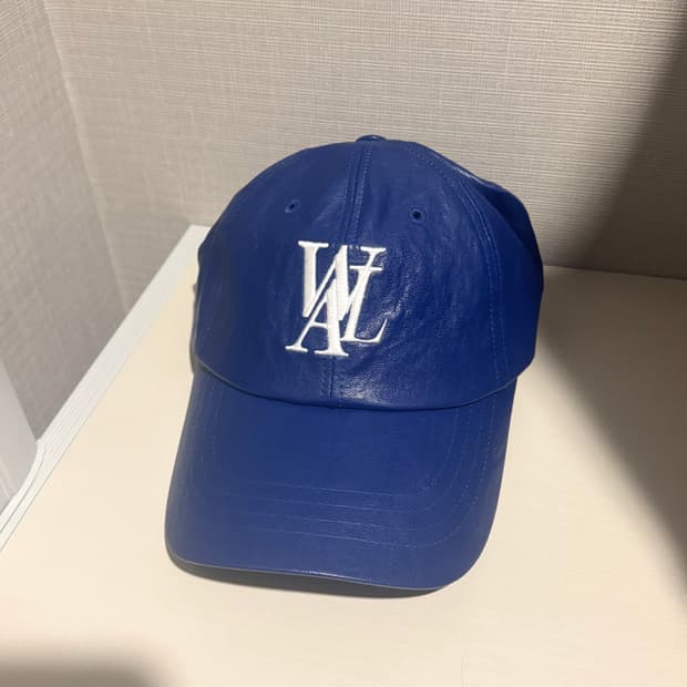 (s) 우알롱 레더 볼캡 블루