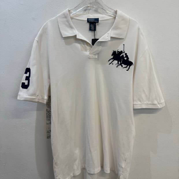 Polo Ralph Lauren White Big Fony Tee