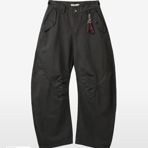 아르반 트리플 리프 커브드팬츠 차콜 2