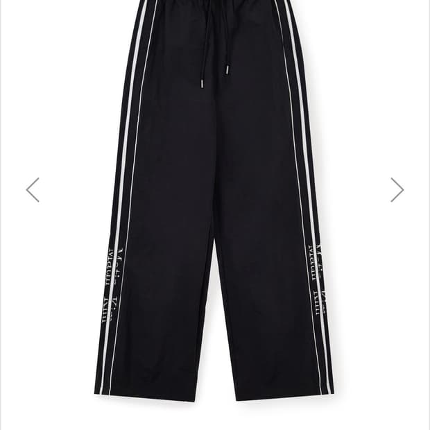 마뗑킴 SIDE LOGO WIDE TRACK PANTS 새상품
