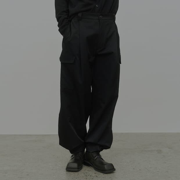 노이어 코튼 플리츠 포켓 팬츠 52size _ 남성,실측확인