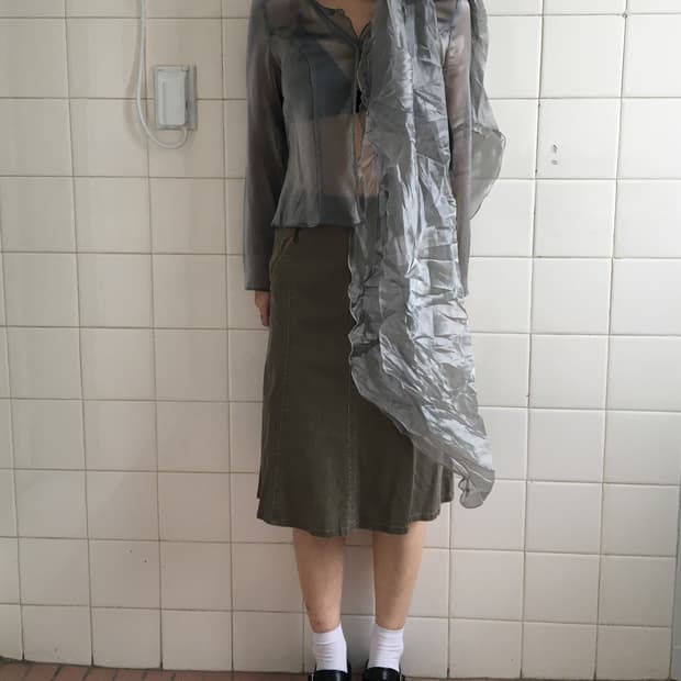 Silver mood glossy jacket