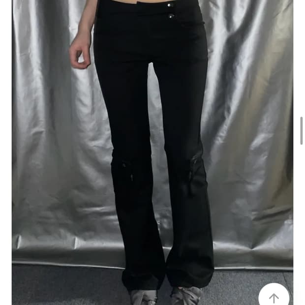 위시크 투버튼 포켓 카고 부츠컷 슬랙스 팬츠 지그재그 에이블리