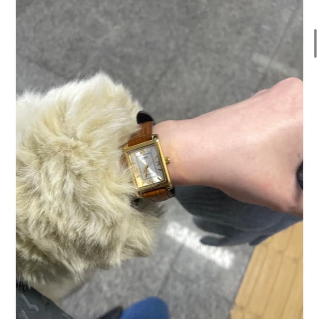 카시오 가죽시계