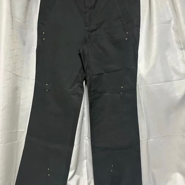 엔초비 리벳 절개 팬츠 블랙