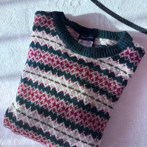 빈티지니트_페어아일 패턴니트 (울100)