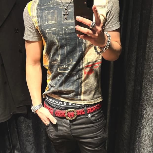 아카이브 알렉산더 맥퀸 프린팅 반팔 M 사이즈