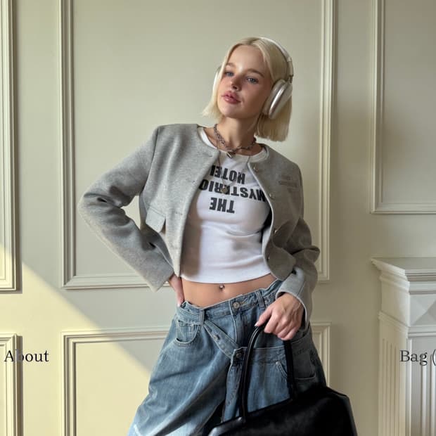 더미스테리어스호텔 스웻 캐주얼 자켓