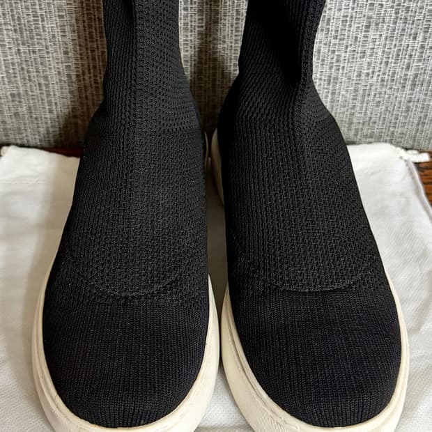 탠디 TANDY 블랙 니트 삭스 부츠 스니커즈 부티 앵클 부츠 235