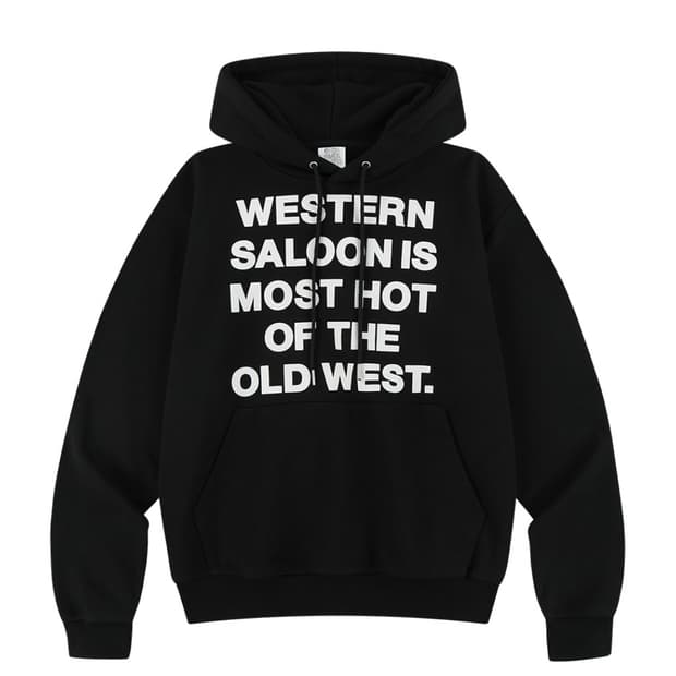 더바이닐하우스 타이포 후드티 블랙