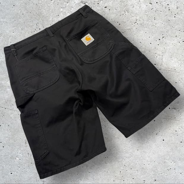 [28] 칼하트 WIP 싱글니 블랙 반바지 팬츠 C630