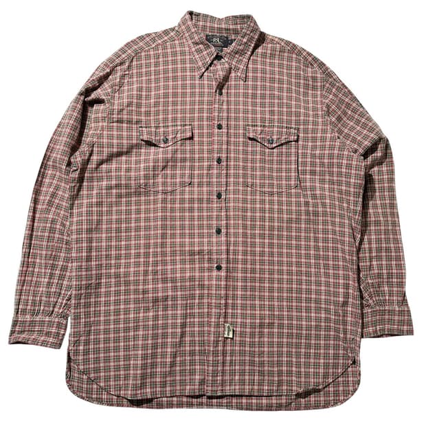 더블알엘 랄프로렌 체크 셔츠