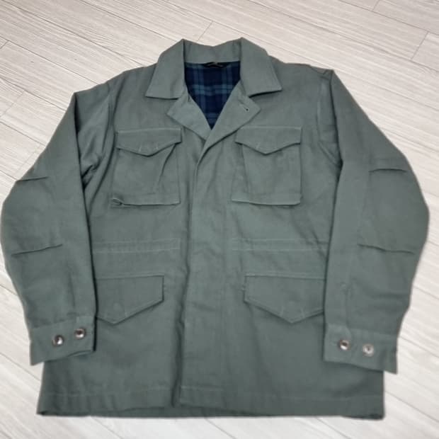 론트 밀리터리 m43 복각 카키색 야상 점퍼 자켓(105)