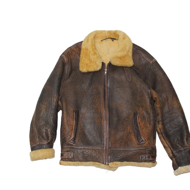 1990s USA Sheepskin B-3 Flight Jacket