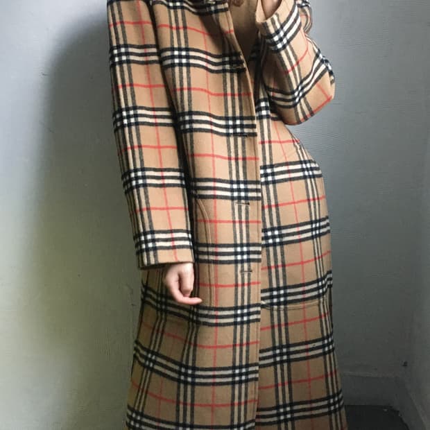 Burberry 버버리 리버시블 체크 울 코트