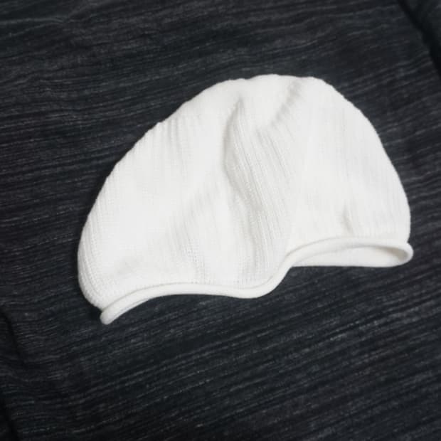 CA4LA 니트 비니 화이트