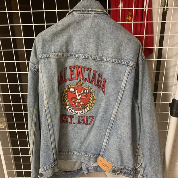 발렌시아가 데님 자켓 M