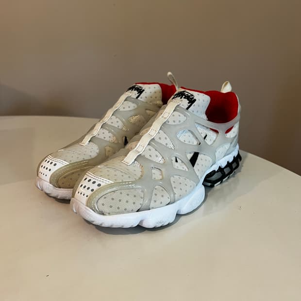  나이키 에어 쿠키니 스피리돈 케이지 2 스투시 화이트