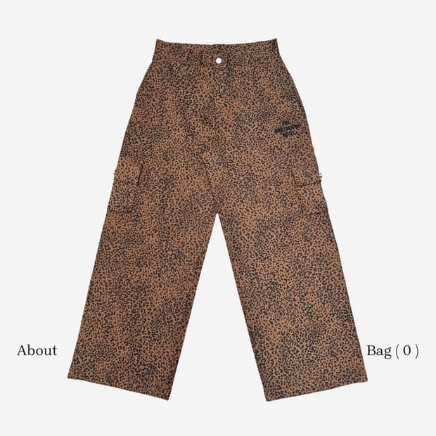미스테리어스호텔 LEOPARD WORK PANTS