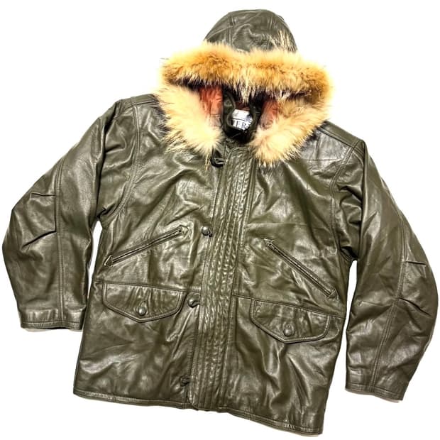 Vernon - 레더 후디드 파카