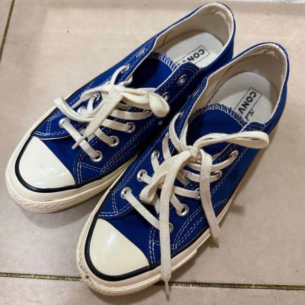 컨버스 스니커즈 로우 블루