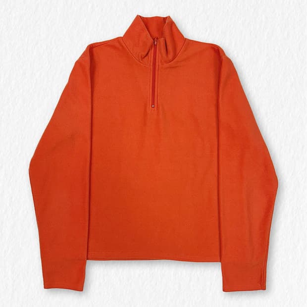 GAP 갭 반집업 후리스 오렌지