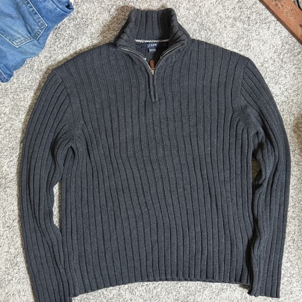 J Crew 제이크루 반 집업 니트