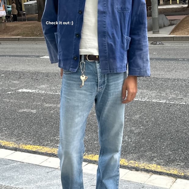 Made in france 빈티지 프렌치 워크자켓