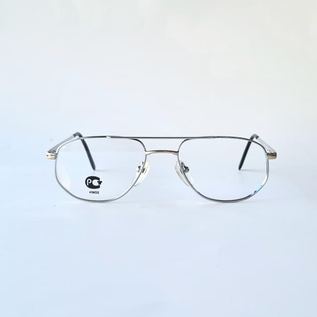 데드스탁 빈티지 실버 투브릿지 에비에이터 안경테 757