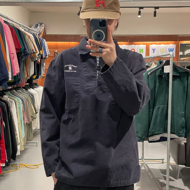 90's 프렌치 워크 아노락 자켓  