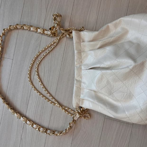 찰스앤키스 듀오 더블 체인 호보백 크림