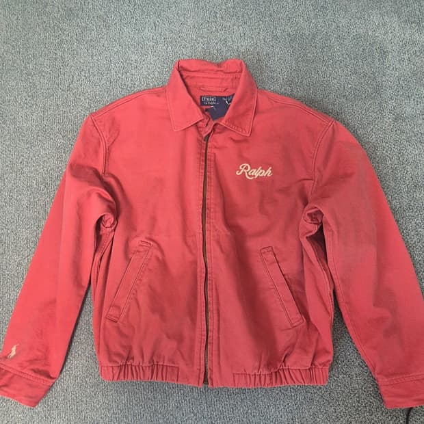 폴로 빅자켓 다홍색 s