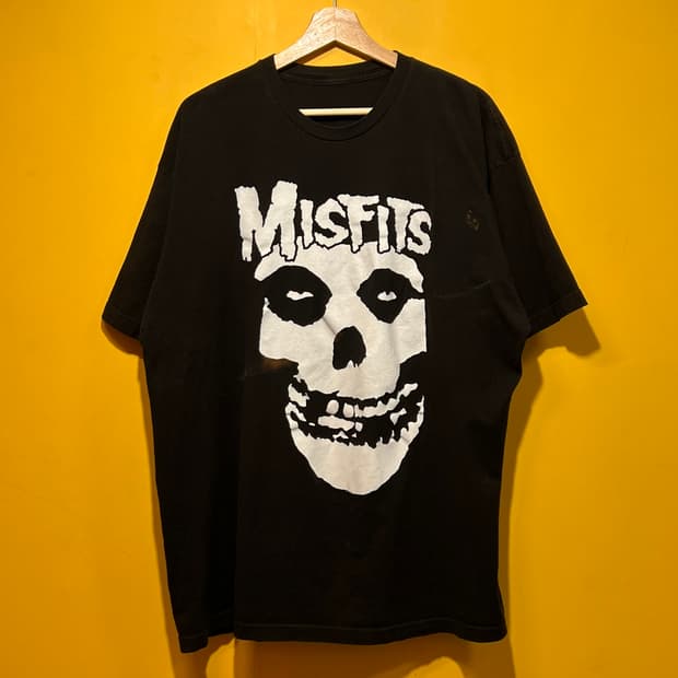 10's [XL] MISFITS 미스피츠 스컬 빈티지 밴드티 블랙 반팔