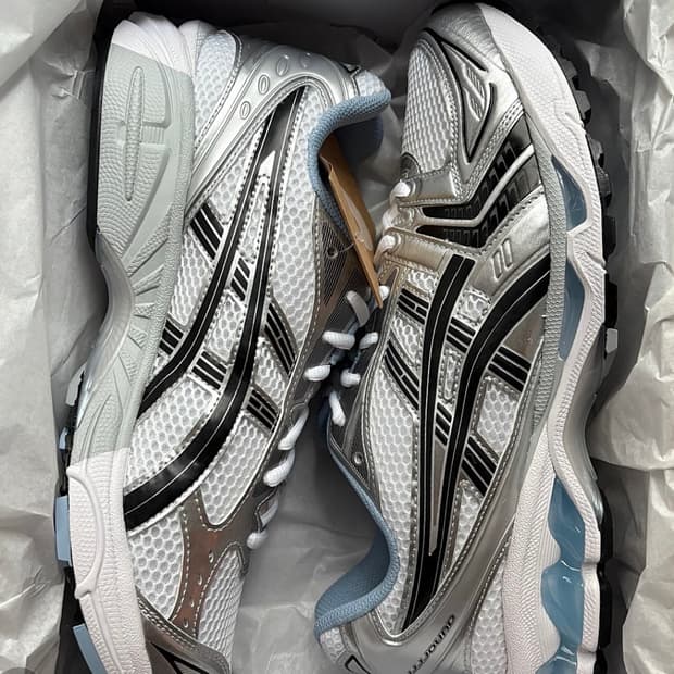 아식스 x JJJ자운드 젤 카야노 14 화이트 네이비