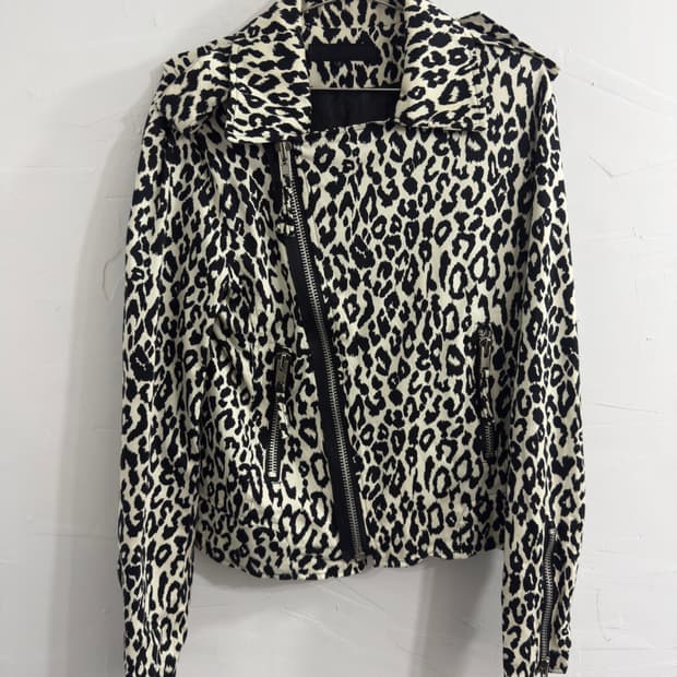 colin leopard biker jacket