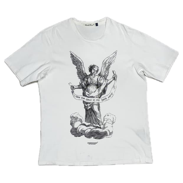 언더커버 아카이브 악마를 보았다 천사 반팔 티셔츠