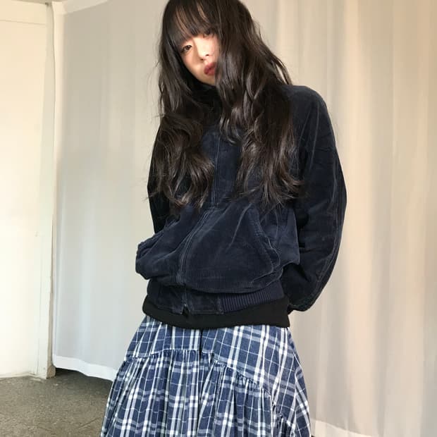 맥그리거 네이비 코튜로이 자켓