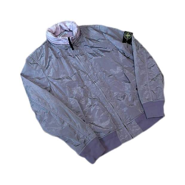 스톤아일랜드 나일론 메탈 라벤더 바람막이 자켓