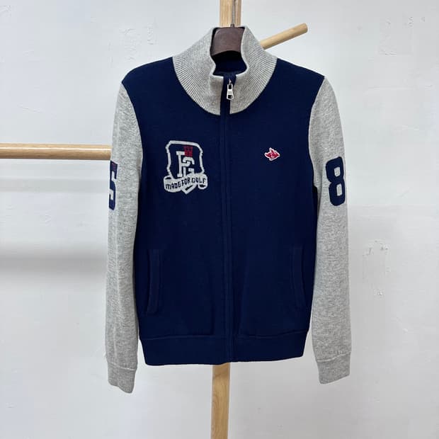 파리게이츠 골프 여성 울캐시미어 니트 집업 자켓 0사이즈