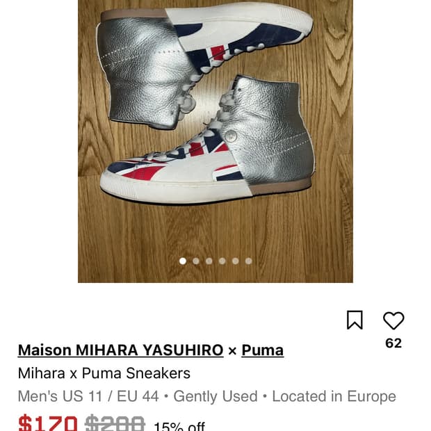 PUMA by MIHARA YASUHIRO High Sneakers
