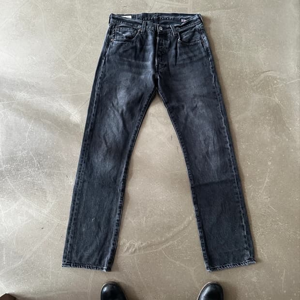 Levis 리바이스 501 스트레이트 흑청 w32