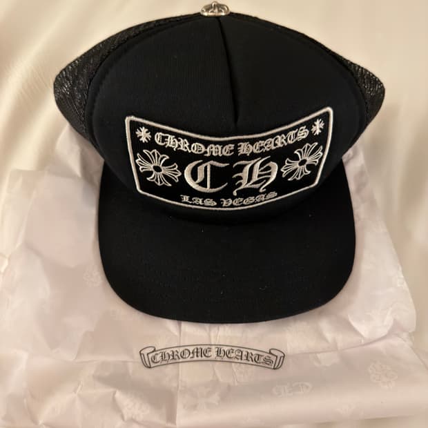 크롬하츠 라스베가스 ch로고 메쉬캡 모자