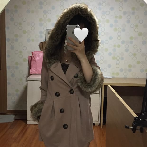 일본 빈티지 울프조 코트