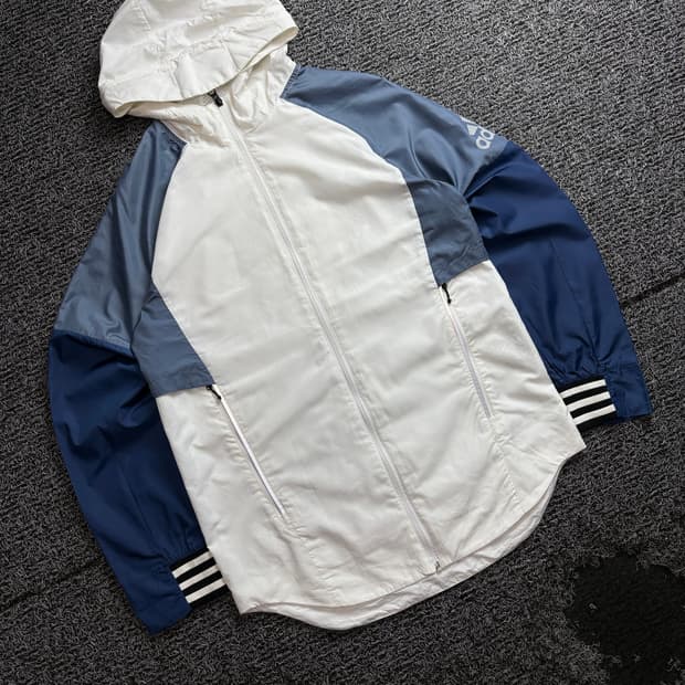 아디다스 사이드 빅로고 우븐 쉘 재킷 바람막이 4058
