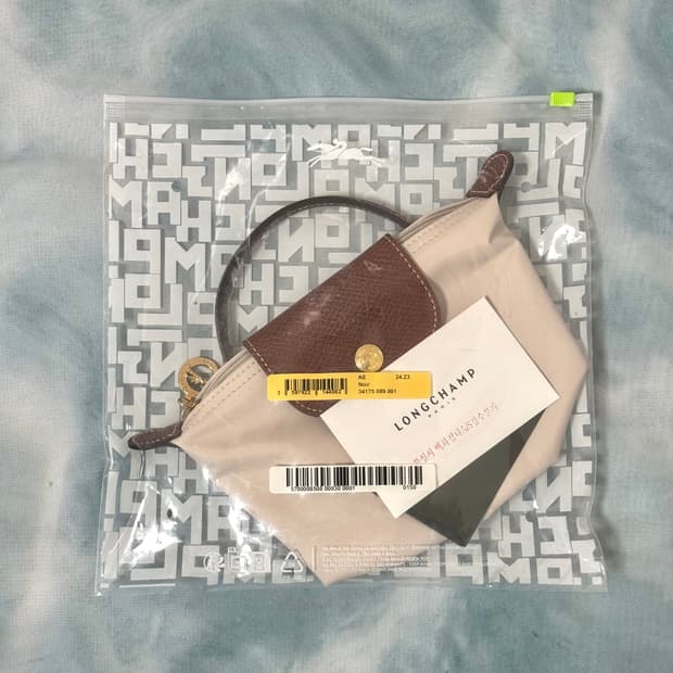 롱샴 르 플리아쥬 오리지널 핸들 파우치