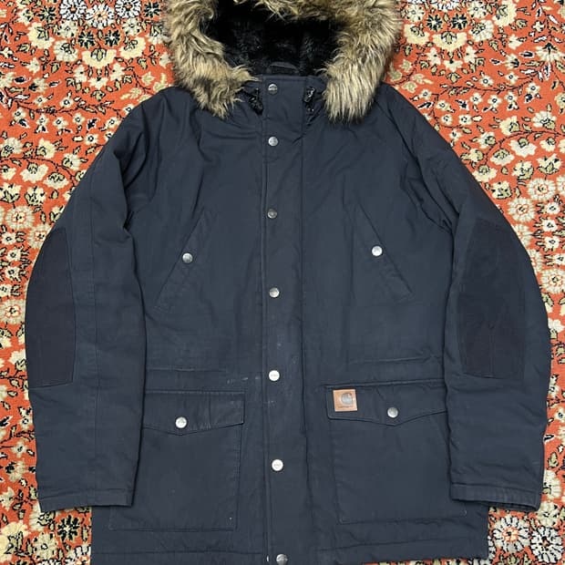 [L] 칼하트 트래퍼 파카 블랙