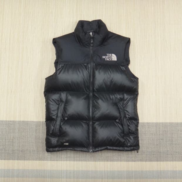 (S/90) 노스페이스 남성 눕시 구스다운 패딩 베스트