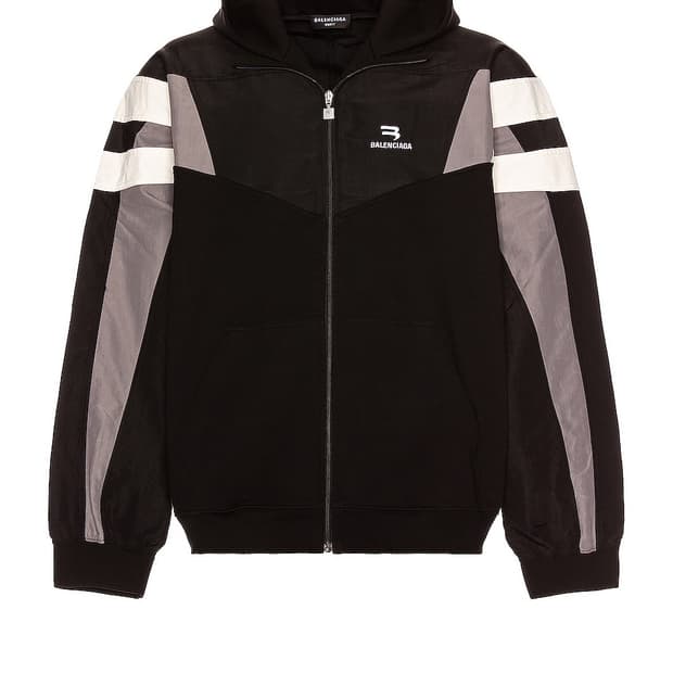 발렌시아가 후드 트랙자켓