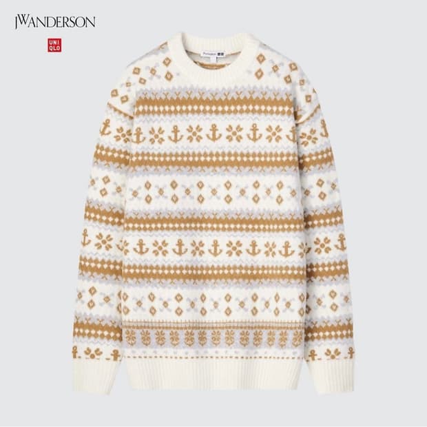 [L] 유니클로 JWA 수플레얀페어아일크루넥스웨터