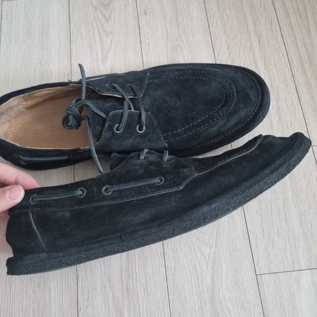 드리스반노튼 surede flat bote shoes black 275